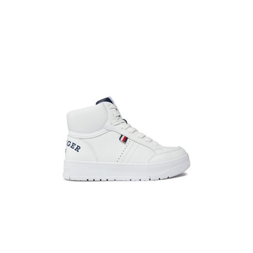 Tommy Hilfiger Sneakersy Logo High Top Lace-Up Sneaker T3X9-33362-1355 S Biały Tommy Hilfiger 35 MODIVO