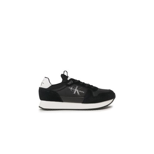 Calvin Klein Jeans Sneakersy Retro Runner Laceup Refl YM0YM00742 Czarny ze sklepu MODIVO w kategorii Buty sportowe męskie - zdjęcie 170846670