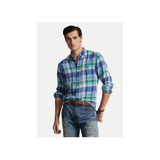 Polo Ralph Lauren Koszula 710938002001 Niebieski Regular Fit ze sklepu MODIVO w kategorii Koszule męskie - zdjęcie 170846970