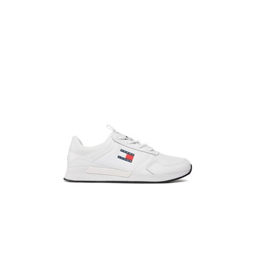 Tommy Jeans Sneakersy Tommy Jeans Flexi Runner EM0EM01409 Biały ze sklepu MODIVO w kategorii Buty sportowe męskie - zdjęcie 170847284