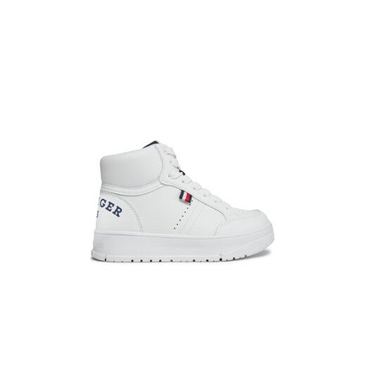 Tommy Hilfiger Sneakersy Logo High Top Lace-Up Sneaker T3X9-33362-1355 M Biały Tommy Hilfiger 32 MODIVO