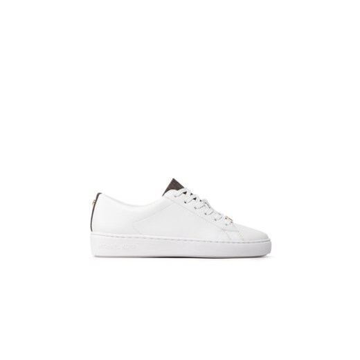 MICHAEL Michael Kors Sneakersy Keaton Lace Up 43T2KTFS3L Biały ze sklepu MODIVO w kategorii Trampki damskie - zdjęcie 170848533