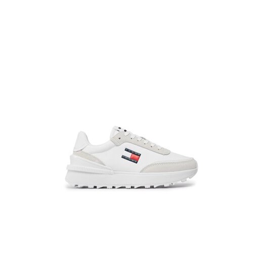 Tommy Jeans Sneakersy Tjw Tech Runner Ess EN0EN02511 Biały ze sklepu MODIVO w kategorii Buty sportowe damskie - zdjęcie 170848734