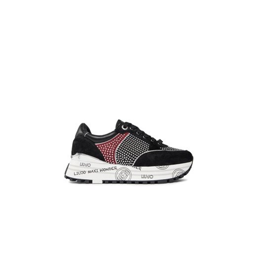 Liu Jo Sneakersy Maxi Wonder 20 BF3009 PX052 Czarny ze sklepu MODIVO w kategorii Buty sportowe damskie - zdjęcie 170848890