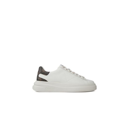 Guess Sneakersy Elba FMPVIB LEA12 Biały ze sklepu MODIVO w kategorii Buty sportowe męskie - zdjęcie 170849012