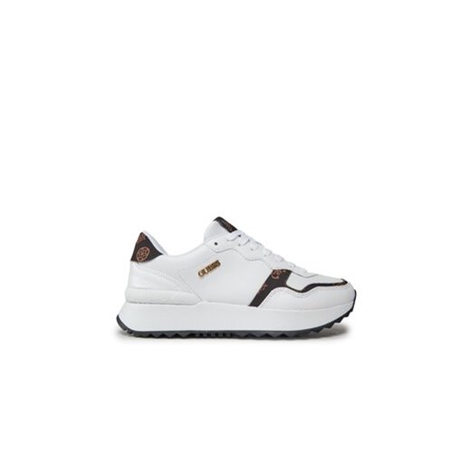Guess Sneakersy FLPVN2 PEL12 Biały ze sklepu MODIVO w kategorii Buty sportowe damskie - zdjęcie 170849490