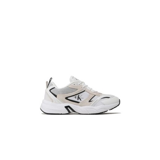 Calvin Klein Jeans Sneakersy Retro Tennis Su-Mesh YM0YM00589 Biały ze sklepu MODIVO w kategorii Buty sportowe męskie - zdjęcie 170849624