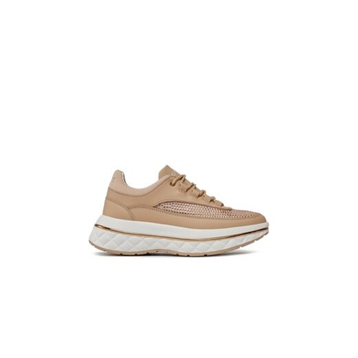 Guess Sneakersy Kyra FLPKYR PAF12 Beżowy Guess 37 MODIVO wyprzedaż