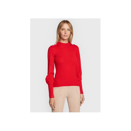 Brave Soul Sweter LK-248GEM Czerwony Slim Fit ze sklepu MODIVO w kategorii Swetry damskie - zdjęcie 170850004