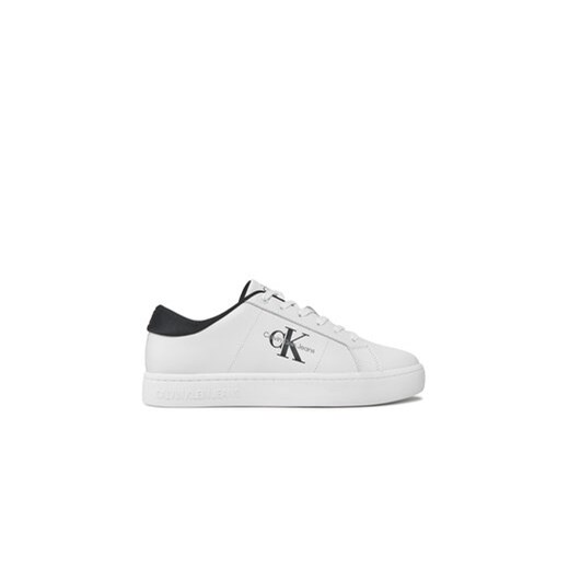 Calvin Klein Jeans Sneakersy Classic Cupsole Low Laceup Lth YM0YM00864 Beżowy ze sklepu MODIVO w kategorii Trampki męskie - zdjęcie 170850061