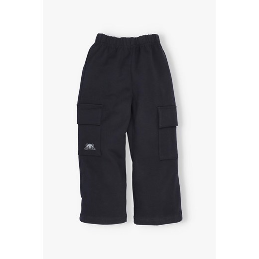 Szerokie spodnie dla dziewczynki czarne ze sklepu 5.10.15 w kategorii Spodnie dziewczęce - zdjęcie 170850853