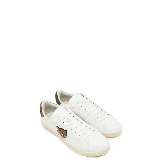 Buty sportowe męskie białe Polo Ralph Lauren z tkaniny 