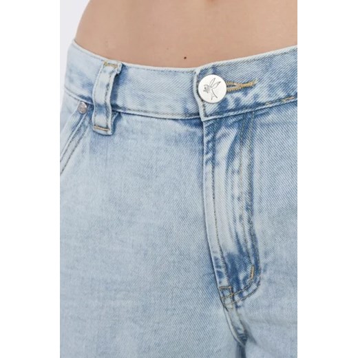 One Teaspoon jeansy damskie w miejskim stylu niebieskie z wiskozy 