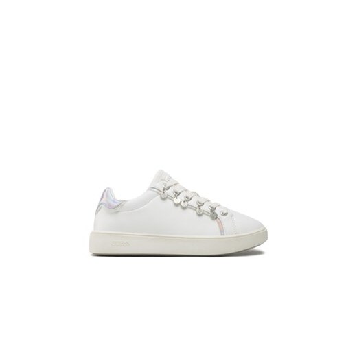 Guess Sneakersy Mely FL5MEL SMA12 Biały ze sklepu MODIVO w kategorii Buty sportowe damskie - zdjęcie 170852711