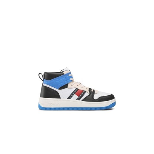 Tommy Jeans Sneakersy Mid Cut Basket EM0EM01075 Biały ze sklepu MODIVO w kategorii Buty sportowe męskie - zdjęcie 170852910