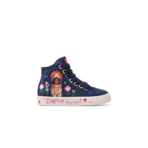 Geox Sneakersy Jr Ciak Girl J1504C00010C4002 M Granatowy ze sklepu MODIVO w kategorii Trampki dziecięce - zdjęcie 170852992