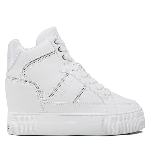 Sneakersy Guess Giala FL5ALA ELE12 WHITE ze sklepu eobuwie.pl w kategorii Trampki damskie - zdjęcie 170853994