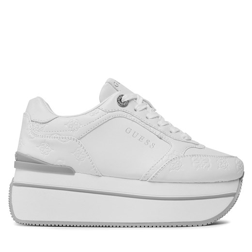 Sneakersy Guess Camrio FLPCAM FAL12 Biały ze sklepu eobuwie.pl w kategorii Buty sportowe damskie - zdjęcie 170854430