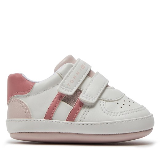Sneakersy Tommy Hilfiger T0A4-33179-1528X134 Bianco/Rosa X134 ze sklepu eobuwie.pl w kategorii Buciki niemowlęce - zdjęcie 170854852