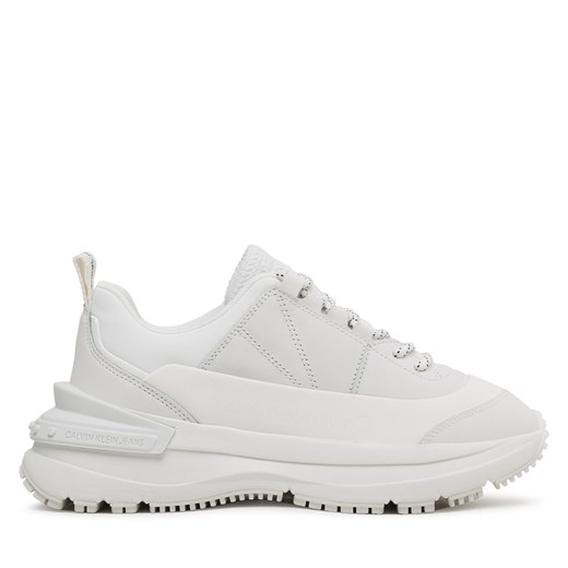 Sneakersy Calvin Klein Jeans Chunky Runner Laceup Hiking YW0YW01048 Bright White 40 promocja eobuwie.pl