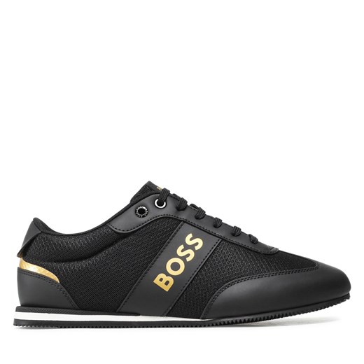 Sneakersy Boss Rusham 50470180 10199225 01 Black 001 ze sklepu eobuwie.pl w kategorii Buty sportowe męskie - zdjęcie 170855011