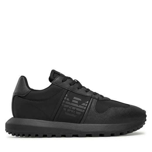 Sneakersy Emporio Armani X4X640 XN949 K001 Black/Black ze sklepu eobuwie.pl w kategorii Buty sportowe męskie - zdjęcie 170855032