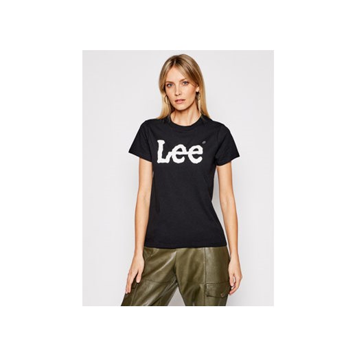 Lee T-Shirt Logo Tee L42UER01 112109467 Czarny Regular Fit Lee XL MODIVO