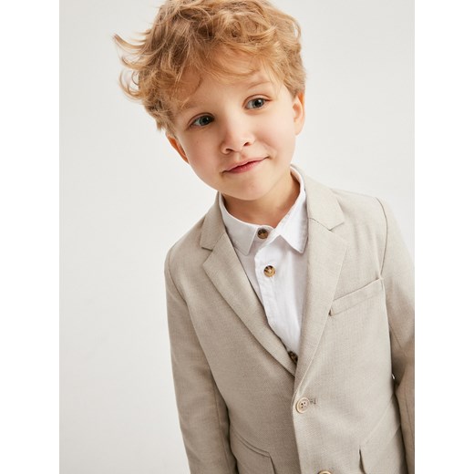 Reserved marynarka/garnitur chłopięcy beżowa 
