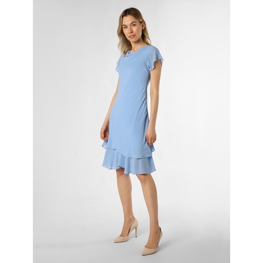 Ambiance Damska sukienka wieczorowa Kobiety Szyfon jasnoniebieski jednolity ze sklepu vangraaf w kategorii Sukienki - zdjęcie 170859631