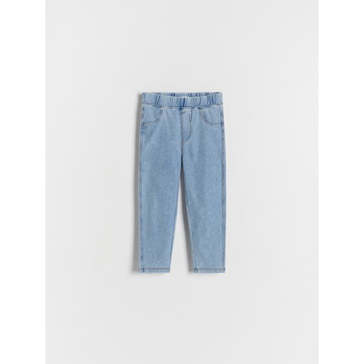 Reserved - Denimowe legginsy - niebieski ze sklepu Reserved w kategorii Spodnie chłopięce - zdjęcie 170862961