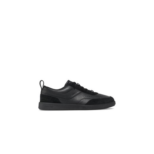 Calvin Klein Sneakersy Low Top Lace Up Lth Mix HM0HM00851 Czarny ze sklepu MODIVO w kategorii Buty sportowe męskie - zdjęcie 170863880