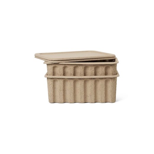 ferm LIVING pudełko do przechowywania Paper Pulp Box L 2-pack ze sklepu ANSWEAR.com w kategorii Pudełka i pojemniki - zdjęcie 170866620