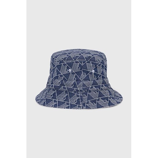 Lacoste kapelusz dwustronny kolor niebieski Lacoste M ANSWEAR.com