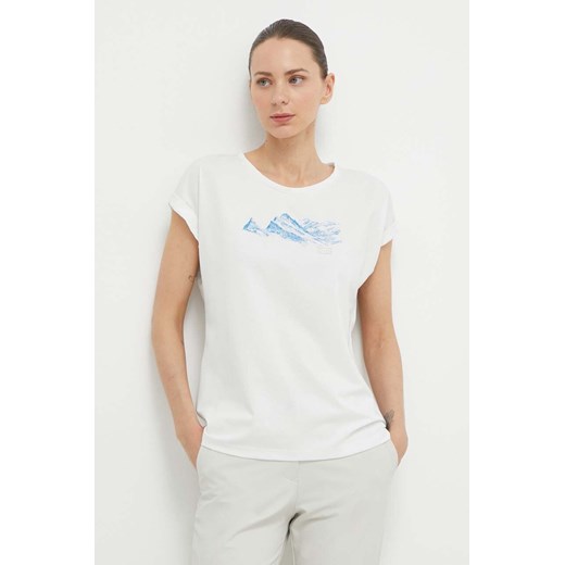 Mammut t-shirt sportowy Mountain kolor biały ze sklepu ANSWEAR.com w kategorii Bluzki damskie - zdjęcie 170867322