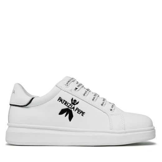 Sneakersy Patrizia Pepe PJ210.06 M Bianco/Nero ze sklepu eobuwie.pl w kategorii Trampki dziecięce - zdjęcie 170867820
