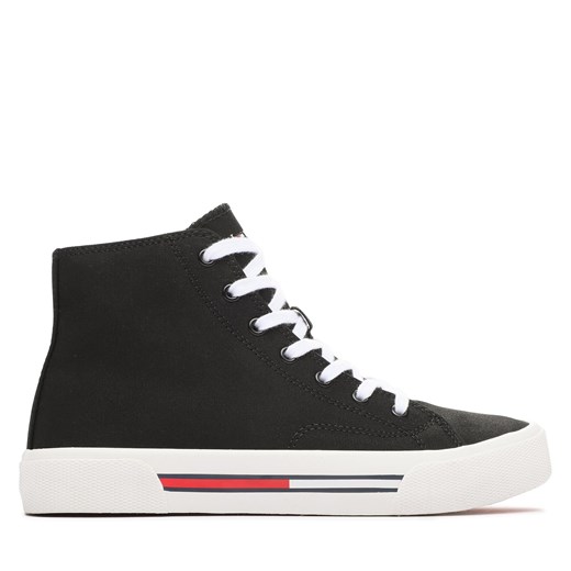 Sneakersy Tommy Jeans Mc EN0EN02087 Black 0GJ ze sklepu eobuwie.pl w kategorii Trampki damskie - zdjęcie 170867843