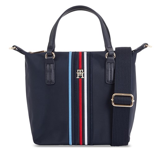 Torebka Tommy Hilfiger Poppy Small Tote Corp AW0AW15986 Space Blue DW6 Tommy Hilfiger one size eobuwie.pl