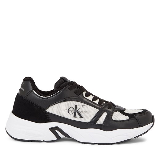 Sneakersy Calvin Klein Jeans Retro Tennis Laceup Coui YM0YM00793 Black/Creamy White 00W ze sklepu eobuwie.pl w kategorii Buty sportowe męskie - zdjęcie 170868090