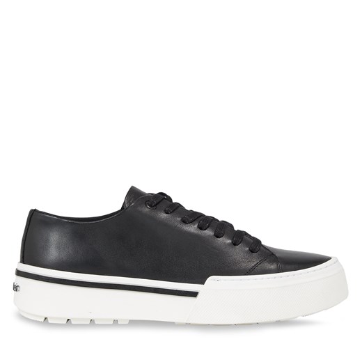 Sneakersy Calvin Klein Low Top Lace Up HM0HM01177 Czarny ze sklepu eobuwie.pl w kategorii Trampki męskie - zdjęcie 170868501