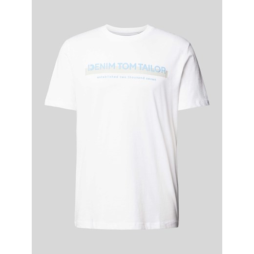 T-shirt z nadrukiem z logo ze sklepu Peek&Cloppenburg  w kategorii T-shirty męskie - zdjęcie 170869003