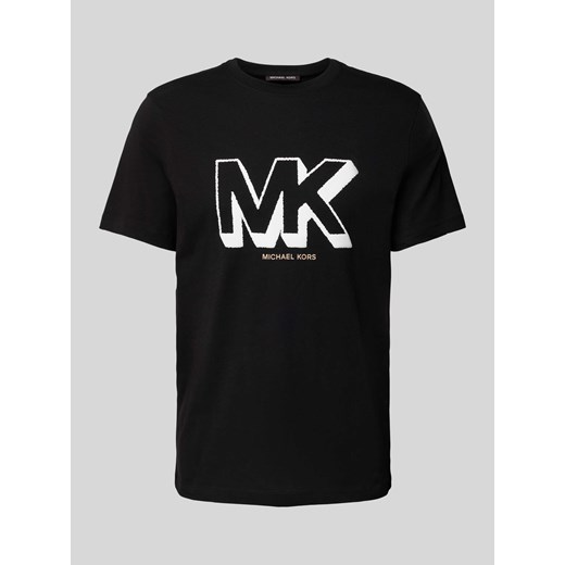 T-shirt z nadrukiem z logo model ‘SKETCH MK’ ze sklepu Peek&Cloppenburg  w kategorii T-shirty męskie - zdjęcie 170869043