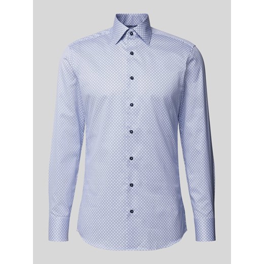 Koszula biznesowa o kroju slim fit ze wzorem na całej powierzchni ze sklepu Peek&Cloppenburg  w kategorii Koszule męskie - zdjęcie 170869302