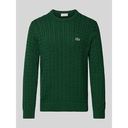 Sweter z dzianiny o kroju regular fit z wyhaftowanym logo ze sklepu Peek&Cloppenburg  w kategorii Swetry męskie - zdjęcie 170869413