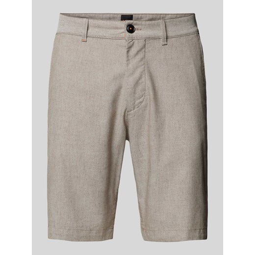 Bermudy o kroju slim fit z fakturowanym wzorem ze sklepu Peek&Cloppenburg  w kategorii Spodenki męskie - zdjęcie 170869591