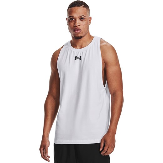 Under Armour Top sportowy w kolorze białym Under Armour S okazja Limango Polska