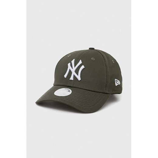New Era czapka z daszkiem kolor zielony z aplikacją NEW YORK YANKEES ze sklepu PRM w kategorii Czapki z daszkiem męskie - zdjęcie 170874360