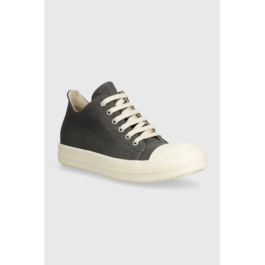 Rick Owens tenisówki Denim Shoes Low Sneaks damskie kolor szary DS01D1802.SCF.7811 ze sklepu PRM w kategorii Trampki damskie - zdjęcie 170874532