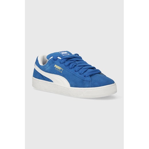 Puma sneakersy skórzane  Suede XL kolor niebieski 395205 ze sklepu PRM w kategorii Trampki męskie - zdjęcie 170874542