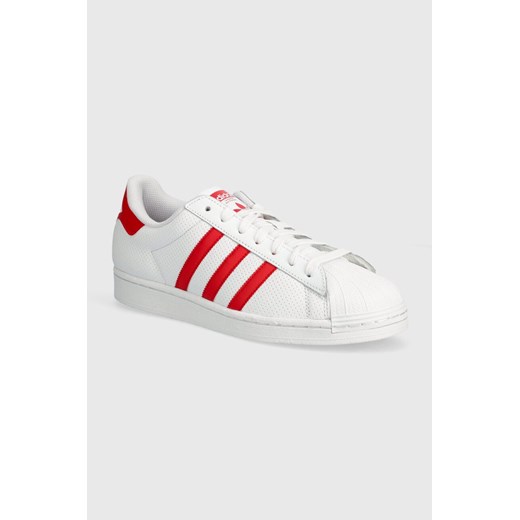 adidas Originals sneakersy skórzane Superstar kolor biały IF3653 ze sklepu PRM w kategorii Buty sportowe męskie - zdjęcie 170874544