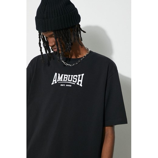 AMBUSH t-shirt bawełniany Graphic męski kolor czarny z nadrukiem BMAA006S24JER ze sklepu PRM w kategorii T-shirty męskie - zdjęcie 170874683